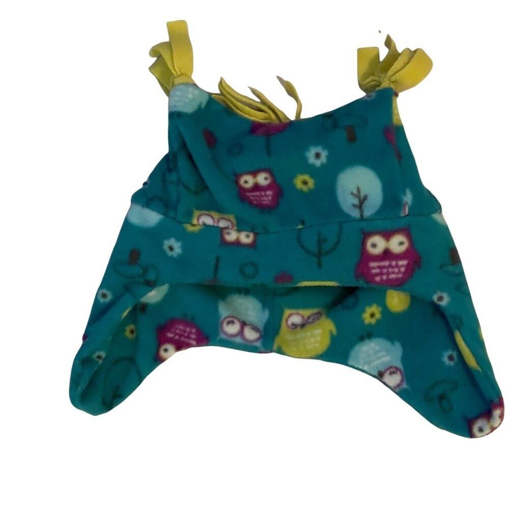Healthtex Teal Owl Fleece Winter Snow Hat